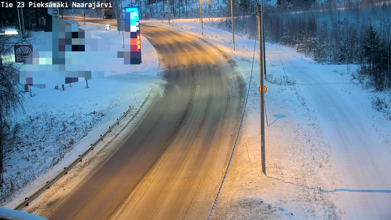 Weather Camera Image Väg 23 Pieksämäki, Naarajärvi, Pieksämäki, Etelä-Savo