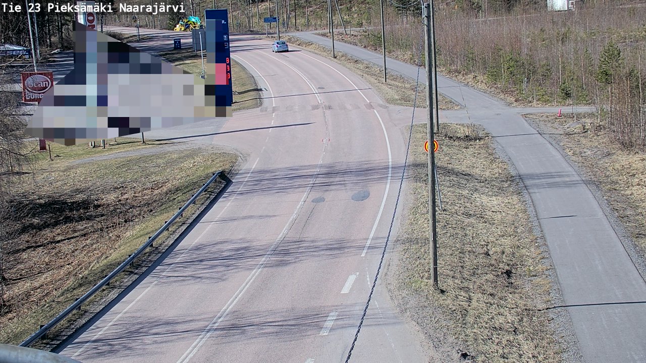 Weather Camera Image Väg 23 Pieksämäki, Naarajärvi, Pieksämäki, Etelä-Savo