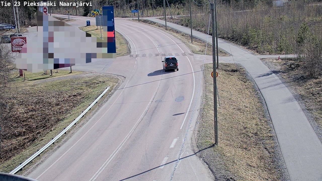 Weather Camera Image Väg 23 Pieksämäki, Naarajärvi, Pieksämäki, Etelä-Savo