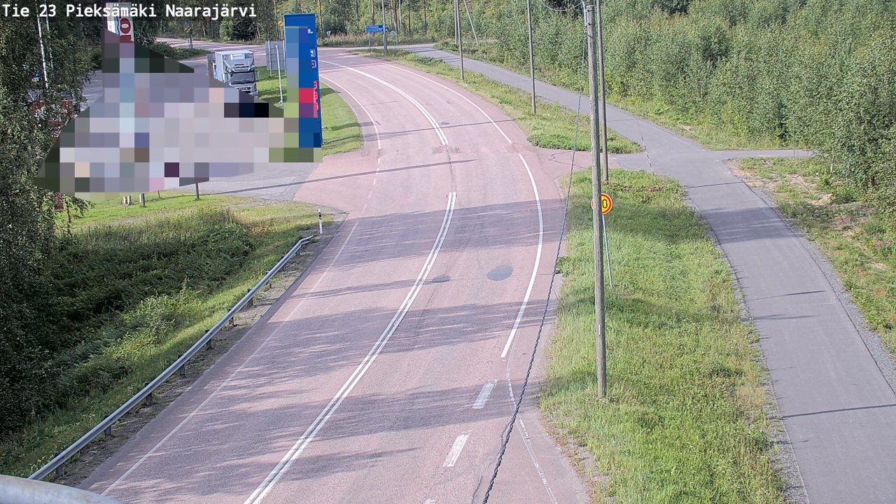 Weather Camera Image Road 23 Pieksämäki, Naarajärvi, Pieksämäki, Etelä-Savo