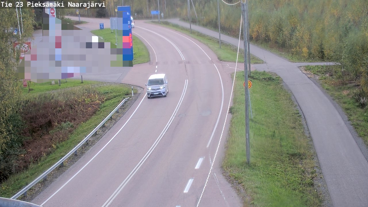 Weather Camera Image Väg 23 Pieksämäki, Naarajärvi, Pieksämäki, Etelä-Savo