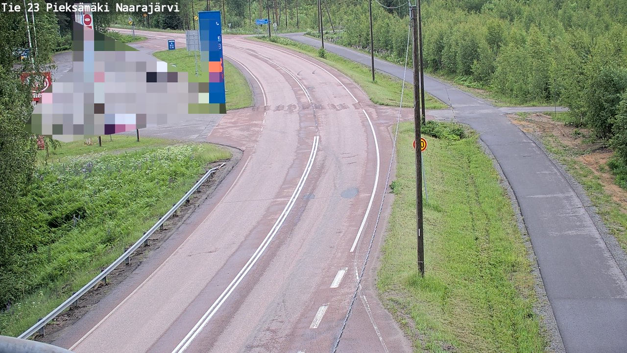 Weather Camera Image Väg 23 Pieksämäki, Naarajärvi, Pieksämäki, Etelä-Savo