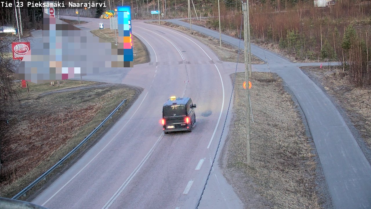 Weather Camera Image Väg 23 Pieksämäki, Naarajärvi, Pieksämäki, Etelä-Savo