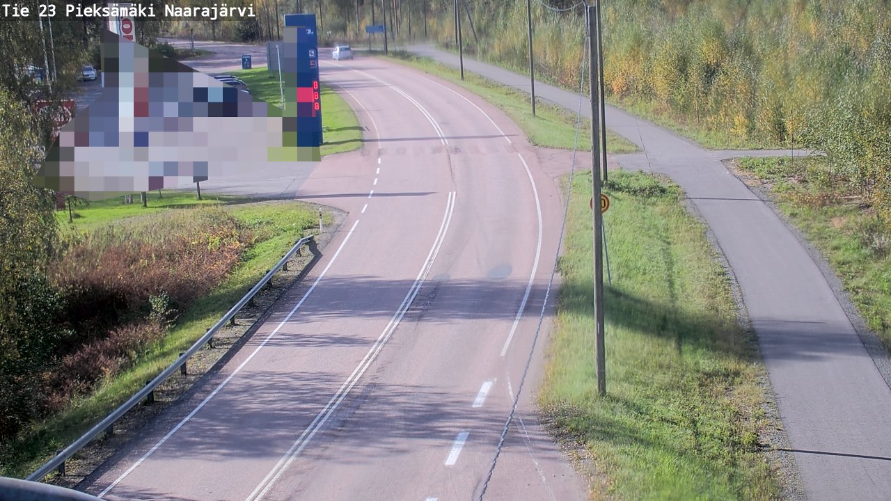 Weather Camera Image Väg 23 Pieksämäki, Naarajärvi, Pieksämäki, Etelä-Savo