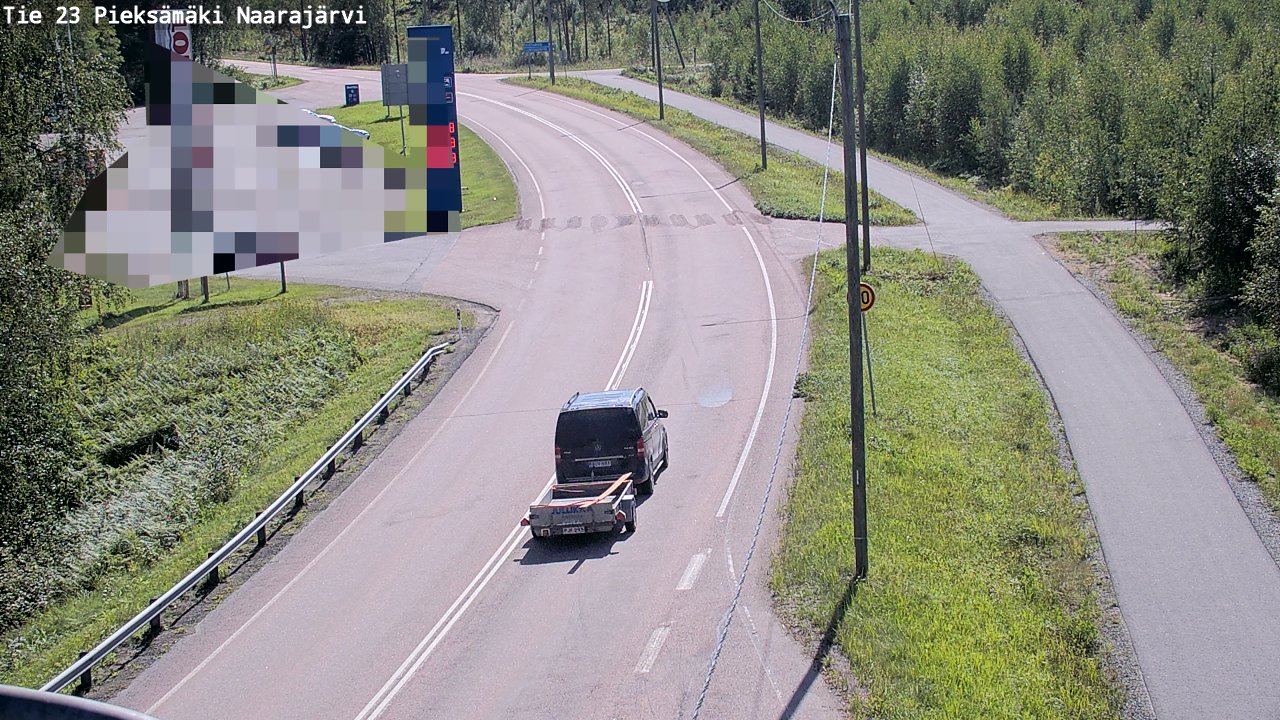 Weather Camera Image Väg 23 Pieksämäki, Naarajärvi, Pieksämäki, Etelä-Savo