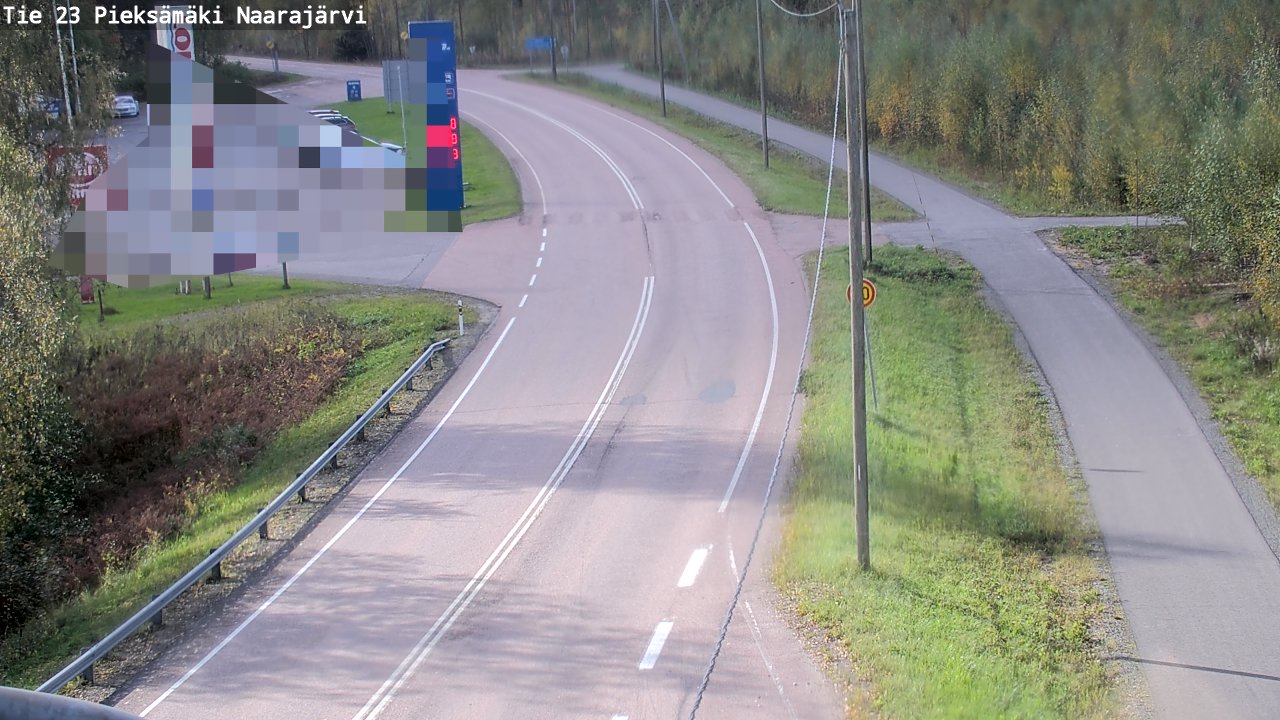 Weather Camera Image Väg 23 Pieksämäki, Naarajärvi, Pieksämäki, Etelä-Savo