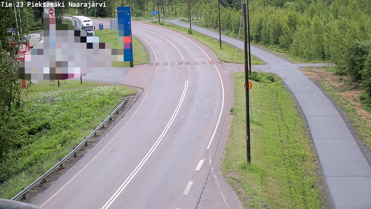 Weather Camera Image Road 23 Pieksämäki, Naarajärvi, Pieksämäki, Etelä-Savo