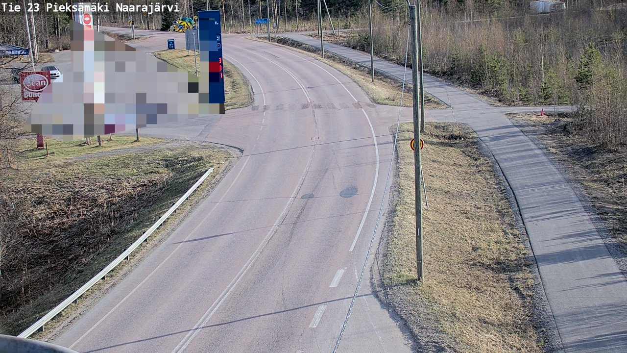 Weather Camera Image Väg 23 Pieksämäki, Naarajärvi, Pieksämäki, Etelä-Savo