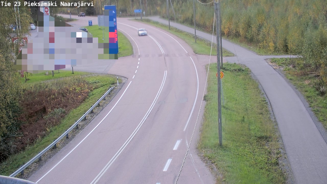 Weather Camera Image Väg 23 Pieksämäki, Naarajärvi, Pieksämäki, Etelä-Savo