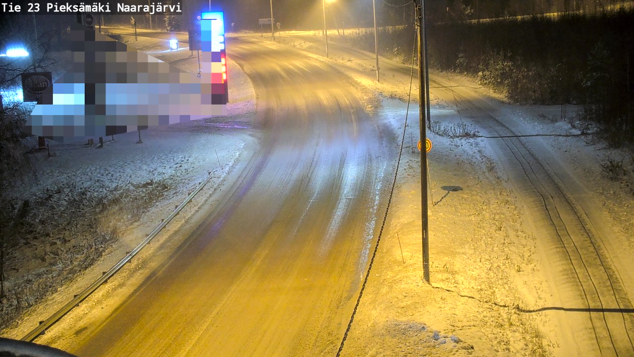 Weather Camera Image Väg 23 Pieksämäki, Naarajärvi, Pieksämäki, Etelä-Savo