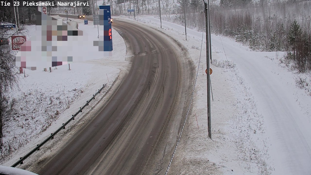 Weather Camera Image Väg 23 Pieksämäki, Naarajärvi, Pieksämäki, Etelä-Savo