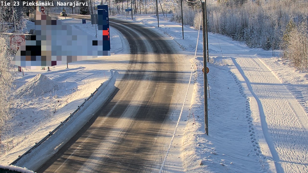 Weather Camera Image Road 23 Pieksämäki, Naarajärvi, Pieksämäki, Etelä-Savo