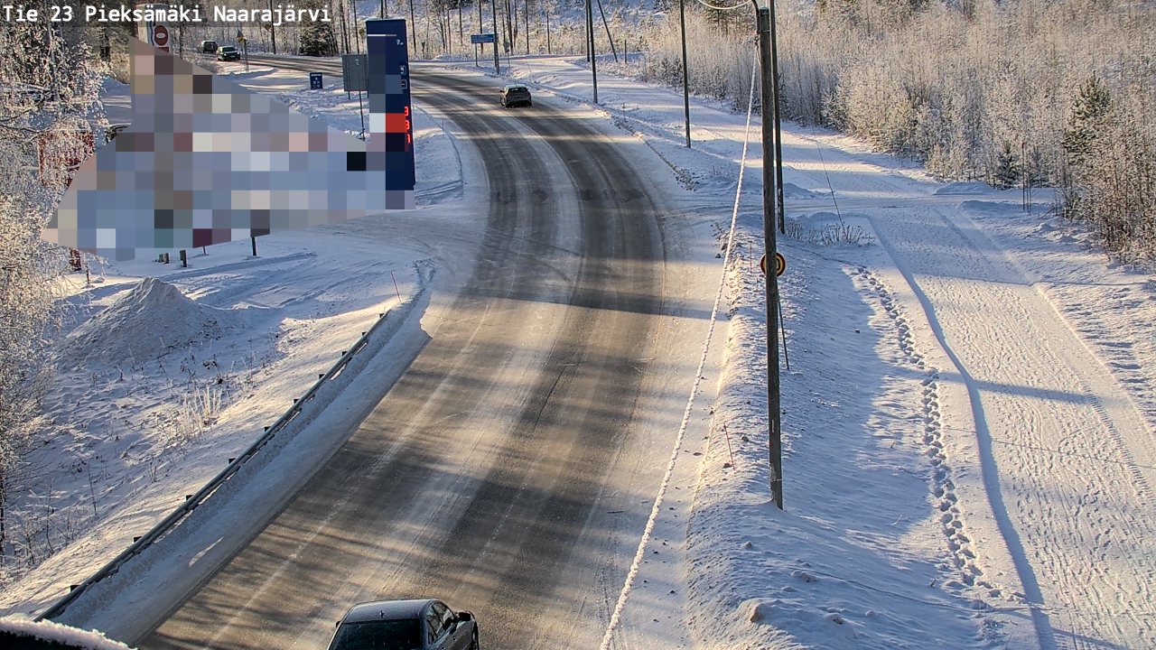 Weather Camera Image Road 23 Pieksämäki, Naarajärvi, Pieksämäki, Etelä-Savo