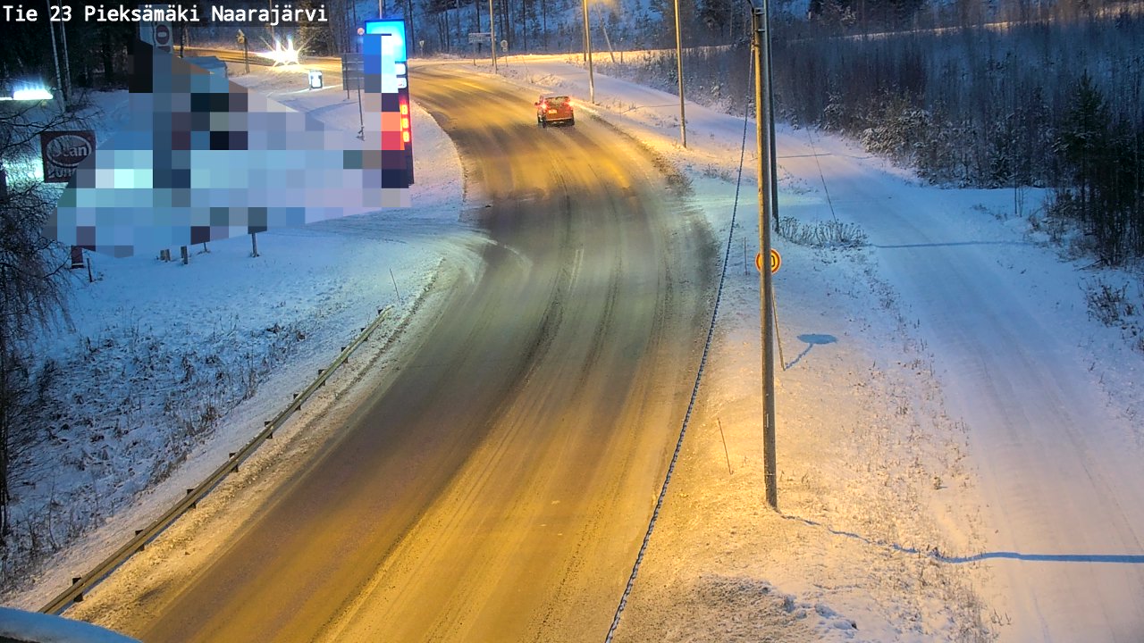 Weather Camera Image Väg 23 Pieksämäki, Naarajärvi, Pieksämäki, Etelä-Savo