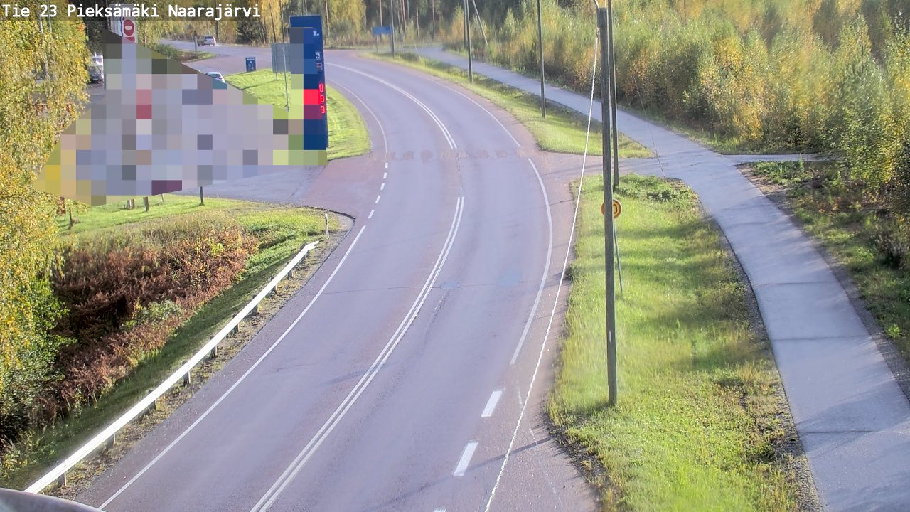 Weather Camera Image Väg 23 Pieksämäki, Naarajärvi, Pieksämäki, Etelä-Savo
