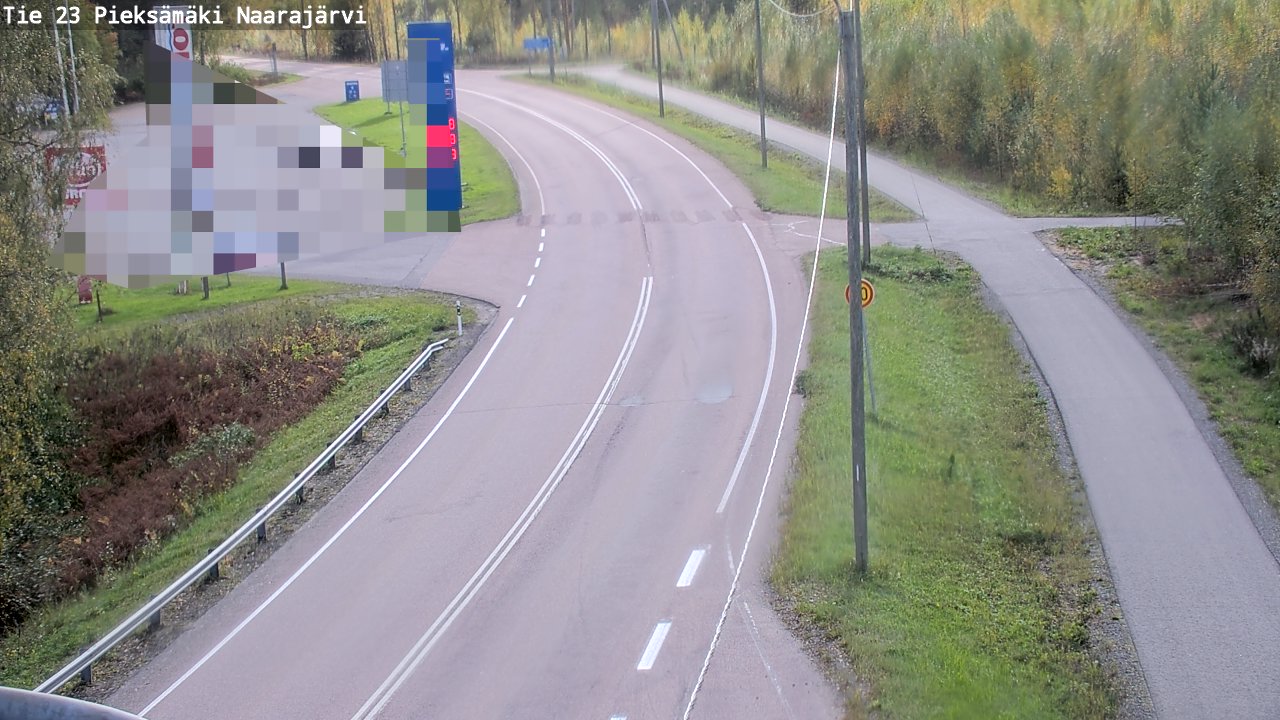 Weather Camera Image Väg 23 Pieksämäki, Naarajärvi, Pieksämäki, Etelä-Savo