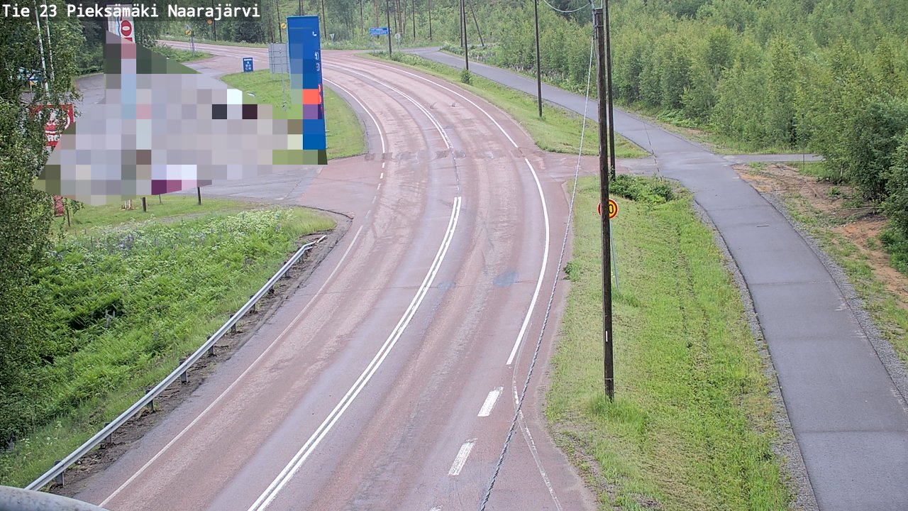 Weather Camera Image Väg 23 Pieksämäki, Naarajärvi, Pieksämäki, Etelä-Savo
