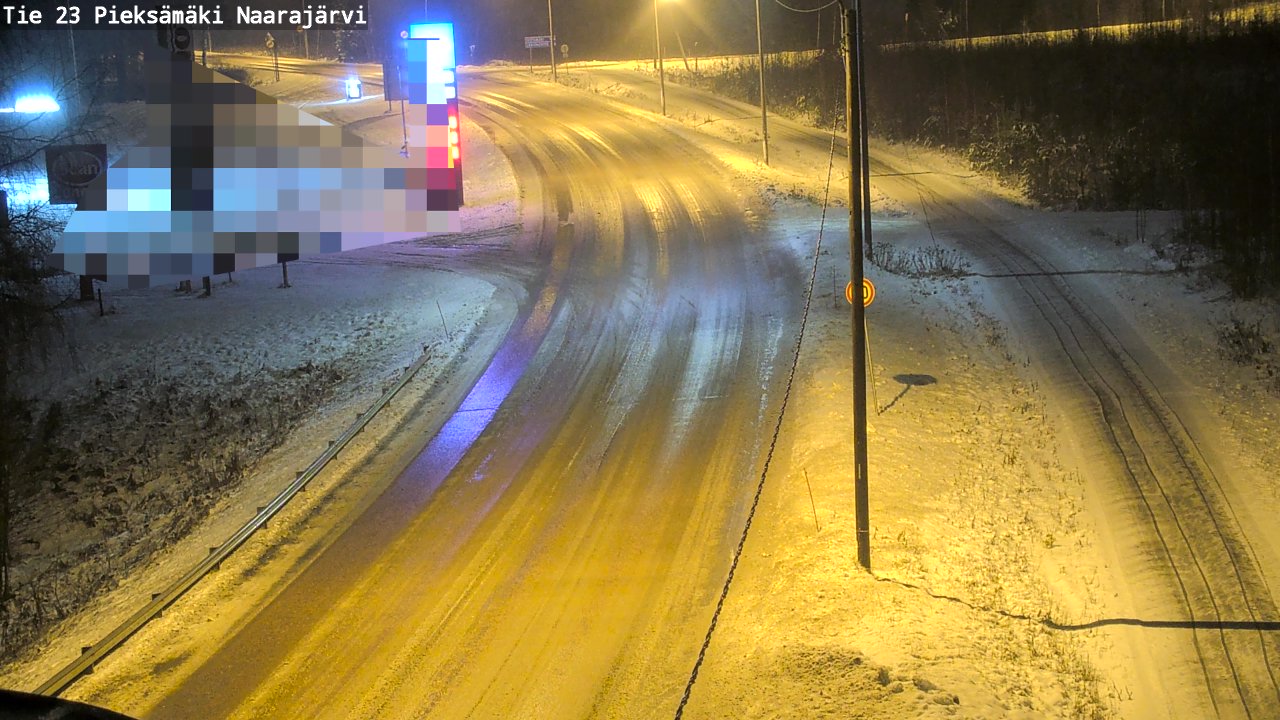 Weather Camera Image Väg 23 Pieksämäki, Naarajärvi, Pieksämäki, Etelä-Savo