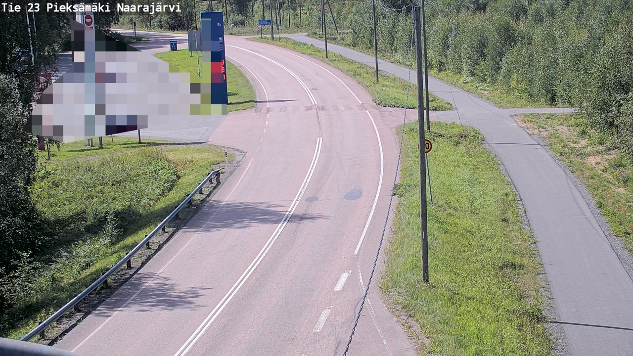 Weather Camera Image Väg 23 Pieksämäki, Naarajärvi, Pieksämäki, Etelä-Savo