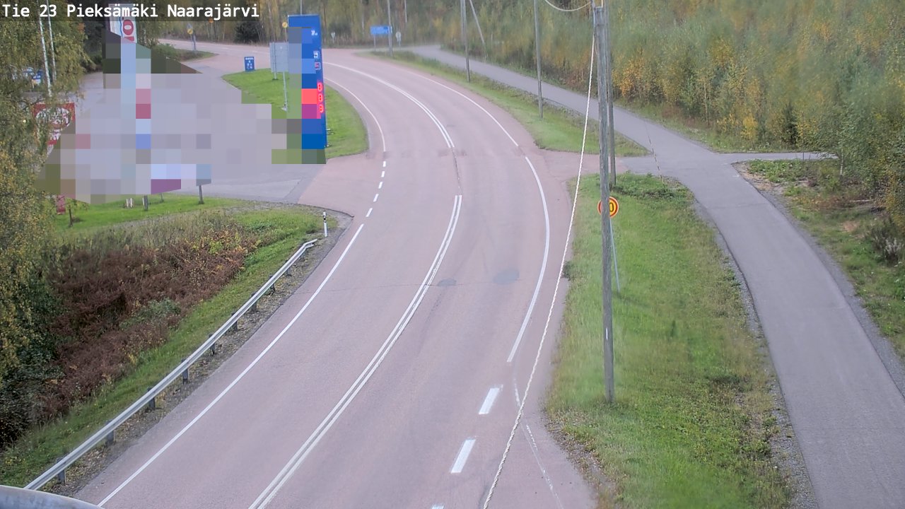 Weather Camera Image Väg 23 Pieksämäki, Naarajärvi, Pieksämäki, Etelä-Savo