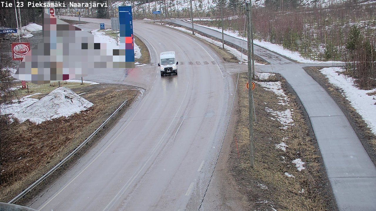 Weather Camera Image Väg 23 Pieksämäki, Naarajärvi, Pieksämäki, Etelä-Savo