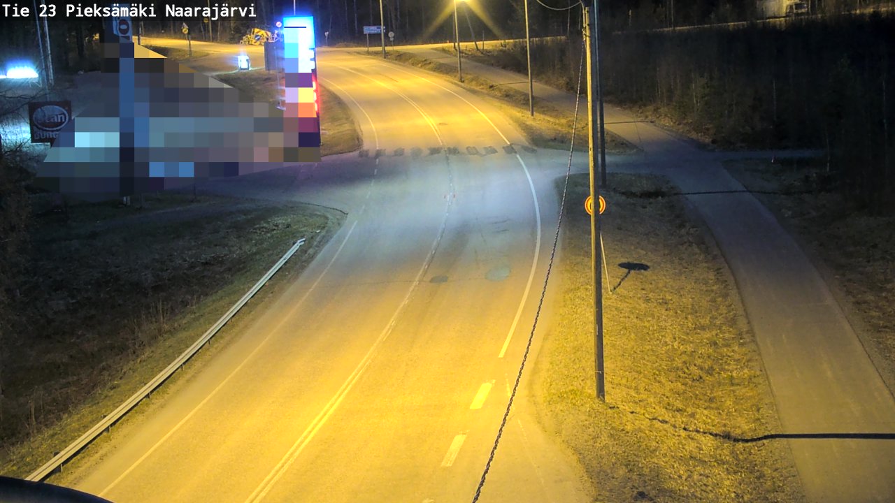 Weather Camera Image Väg 23 Pieksämäki, Naarajärvi, Pieksämäki, Etelä-Savo
