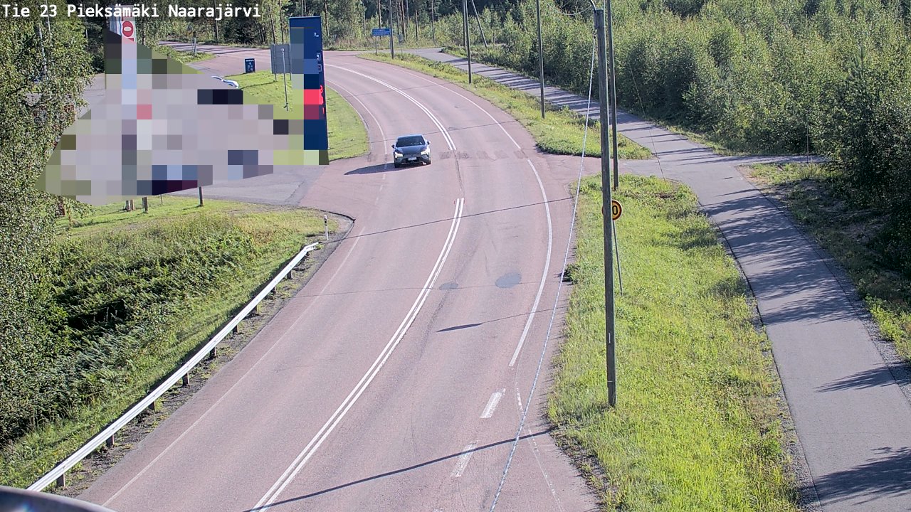 Weather Camera Image Väg 23 Pieksämäki, Naarajärvi, Pieksämäki, Etelä-Savo