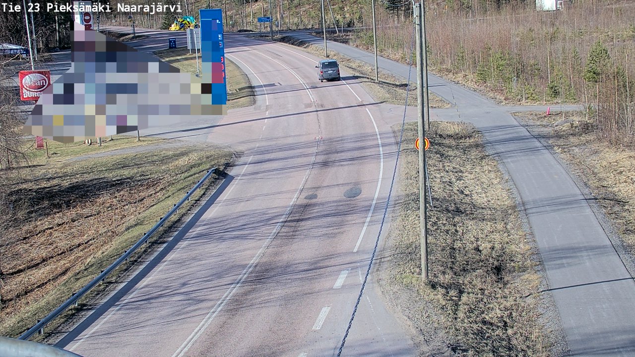 Weather Camera Image Väg 23 Pieksämäki, Naarajärvi, Pieksämäki, Etelä-Savo