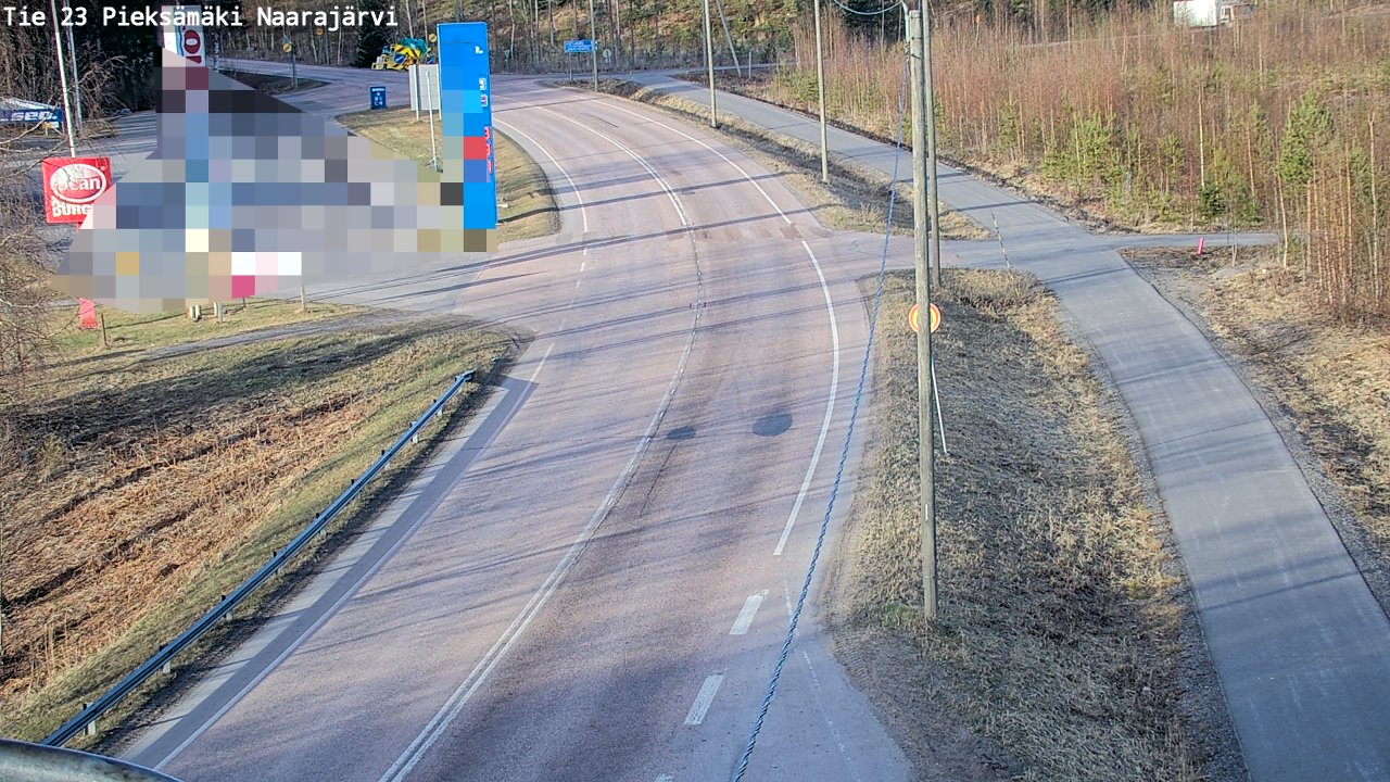 Weather Camera Image Väg 23 Pieksämäki, Naarajärvi, Pieksämäki, Etelä-Savo