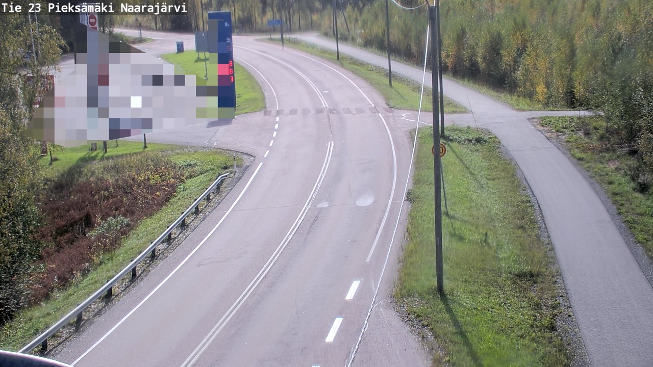 Weather Camera Image Väg 23 Pieksämäki, Naarajärvi, Pieksämäki, Etelä-Savo