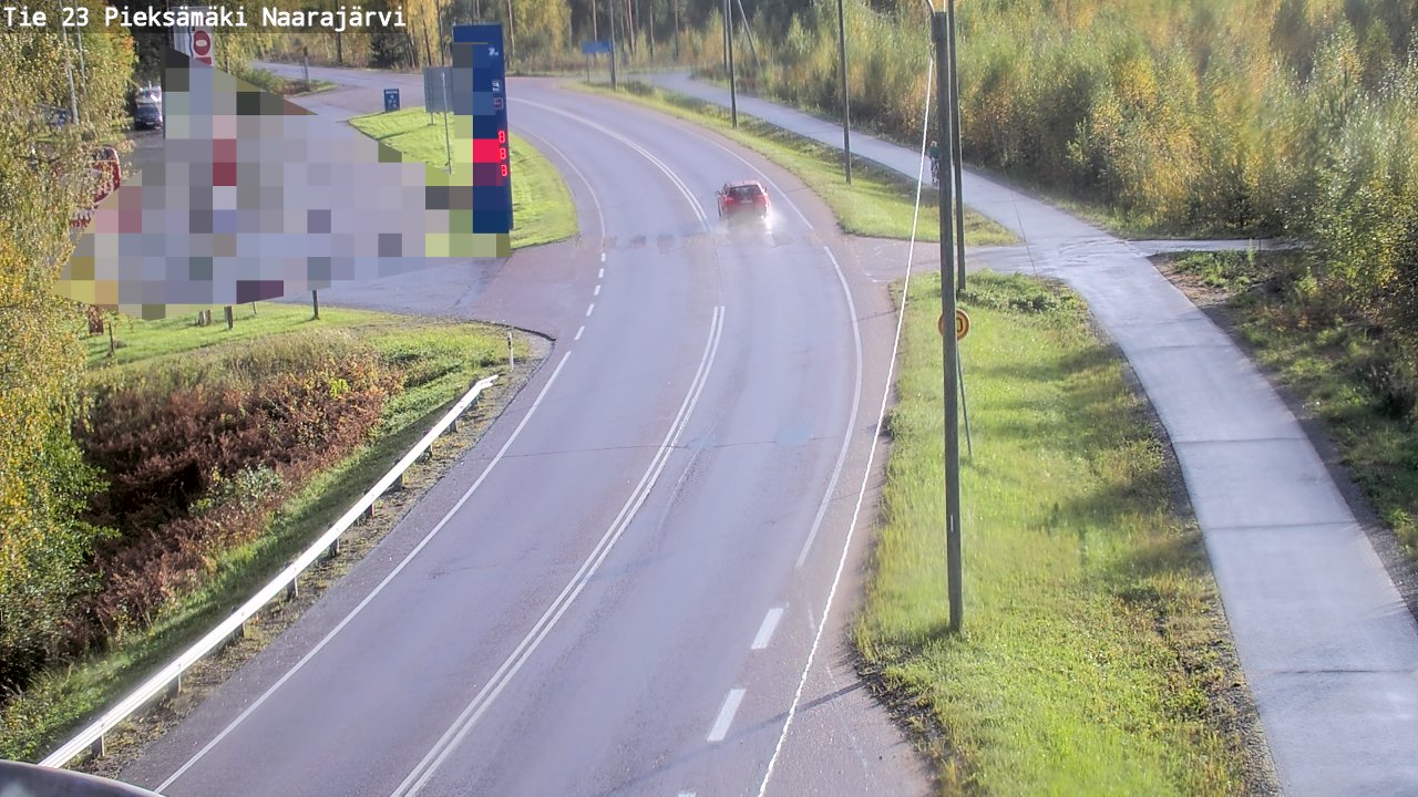 Weather Camera Image Väg 23 Pieksämäki, Naarajärvi, Pieksämäki, Etelä-Savo