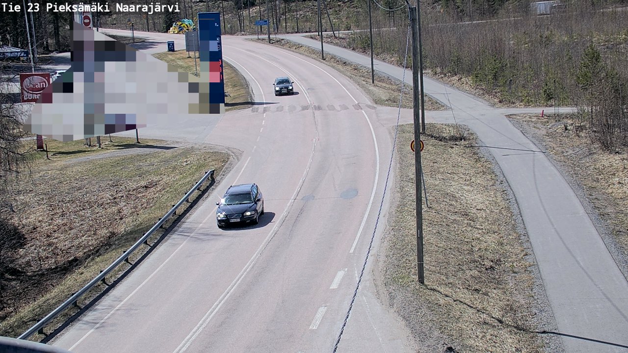 Weather Camera Image Väg 23 Pieksämäki, Naarajärvi, Pieksämäki, Etelä-Savo