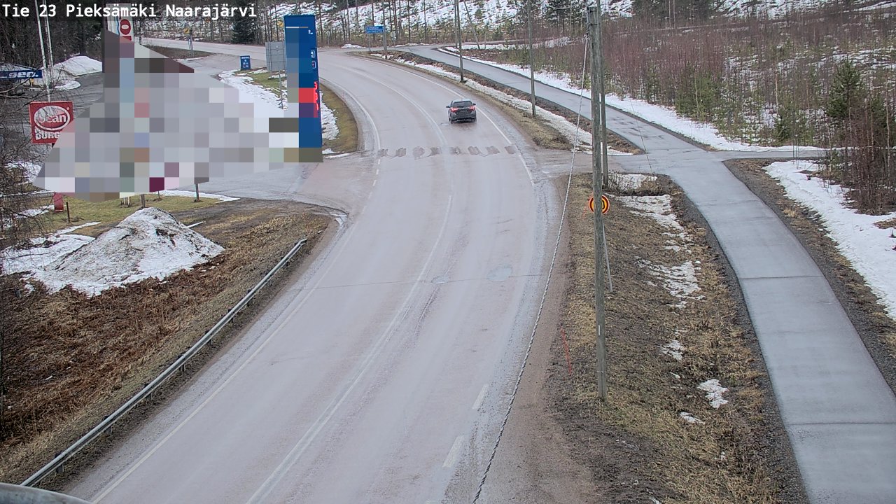 Weather Camera Image Väg 23 Pieksämäki, Naarajärvi, Pieksämäki, Etelä-Savo