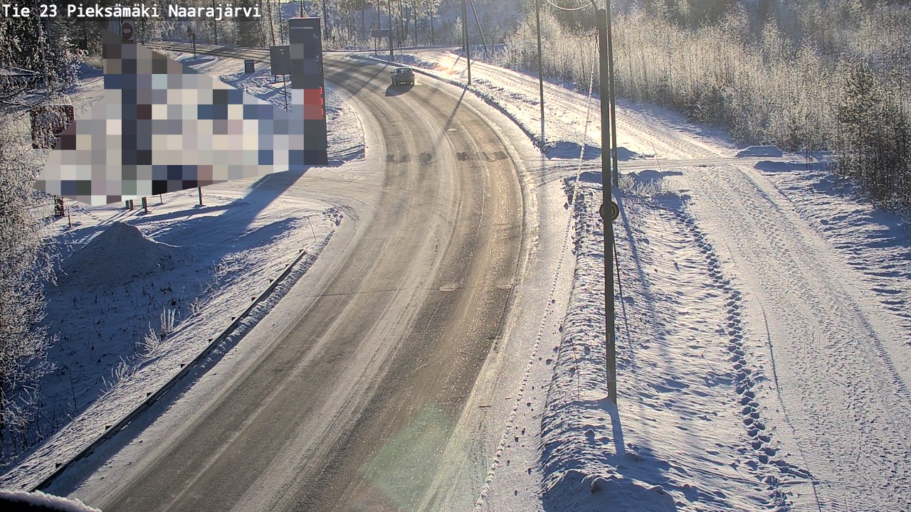 Weather Camera Image Road 23 Pieksämäki, Naarajärvi, Pieksämäki, Etelä-Savo