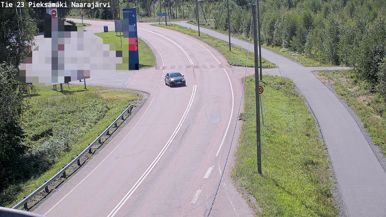 Weather Camera Image Väg 23 Pieksämäki, Naarajärvi, Pieksämäki, Etelä-Savo
