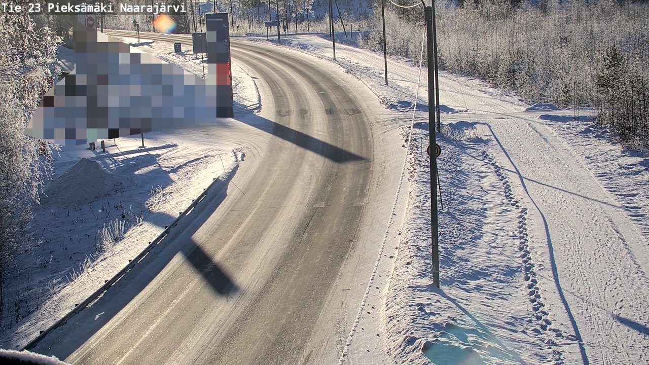 Weather Camera Image Road 23 Pieksämäki, Naarajärvi, Pieksämäki, Etelä-Savo