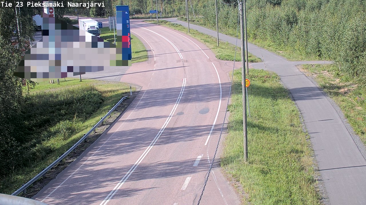 Weather Camera Image Väg 23 Pieksämäki, Naarajärvi, Pieksämäki, Etelä-Savo
