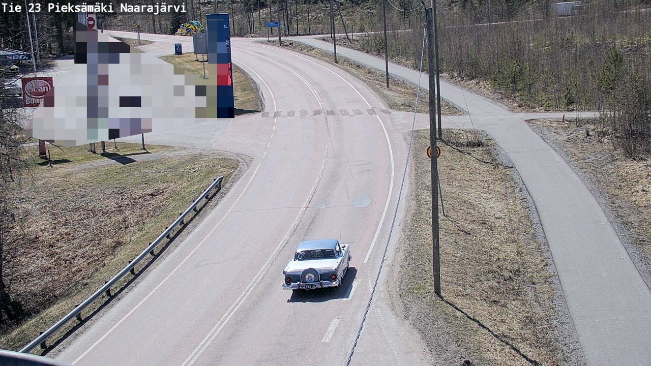 Weather Camera Image Väg 23 Pieksämäki, Naarajärvi, Pieksämäki, Etelä-Savo