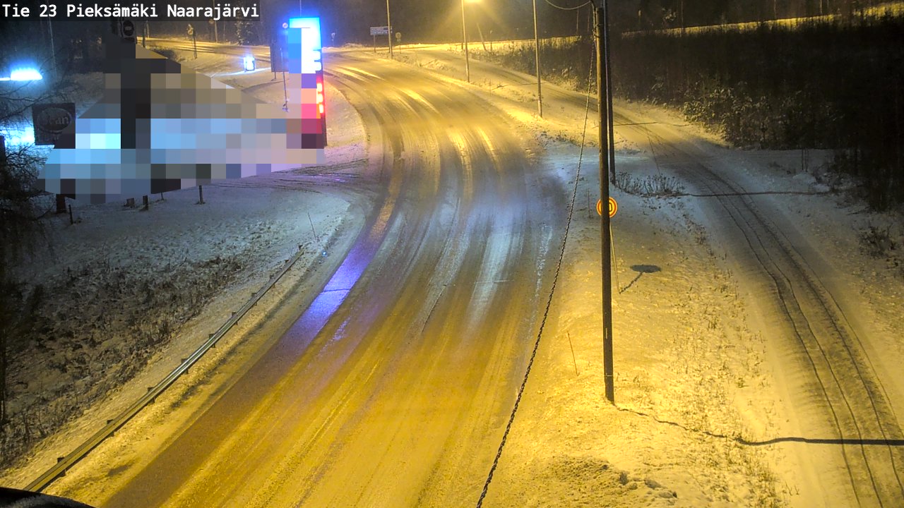 Weather Camera Image Väg 23 Pieksämäki, Naarajärvi, Pieksämäki, Etelä-Savo