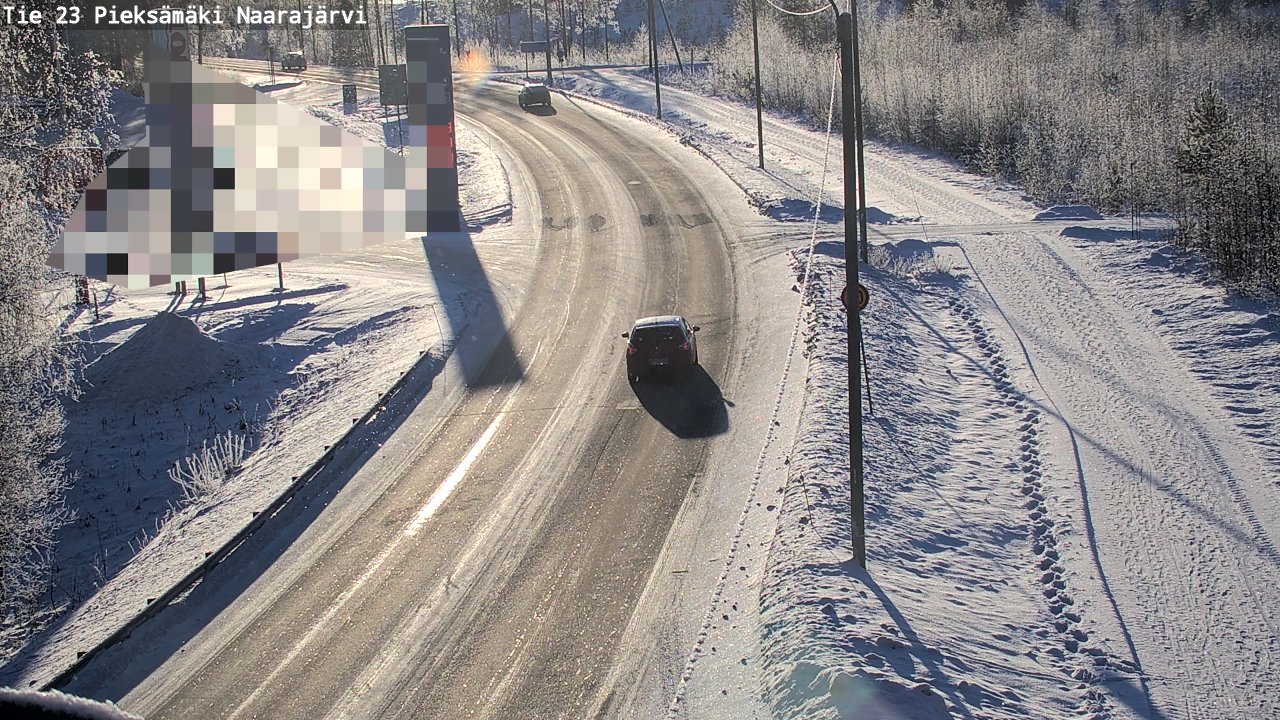 Weather Camera Image Road 23 Pieksämäki, Naarajärvi, Pieksämäki, Etelä-Savo
