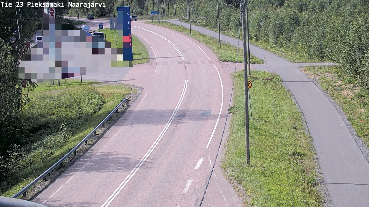 Weather Camera Image Väg 23 Pieksämäki, Naarajärvi, Pieksämäki, Etelä-Savo