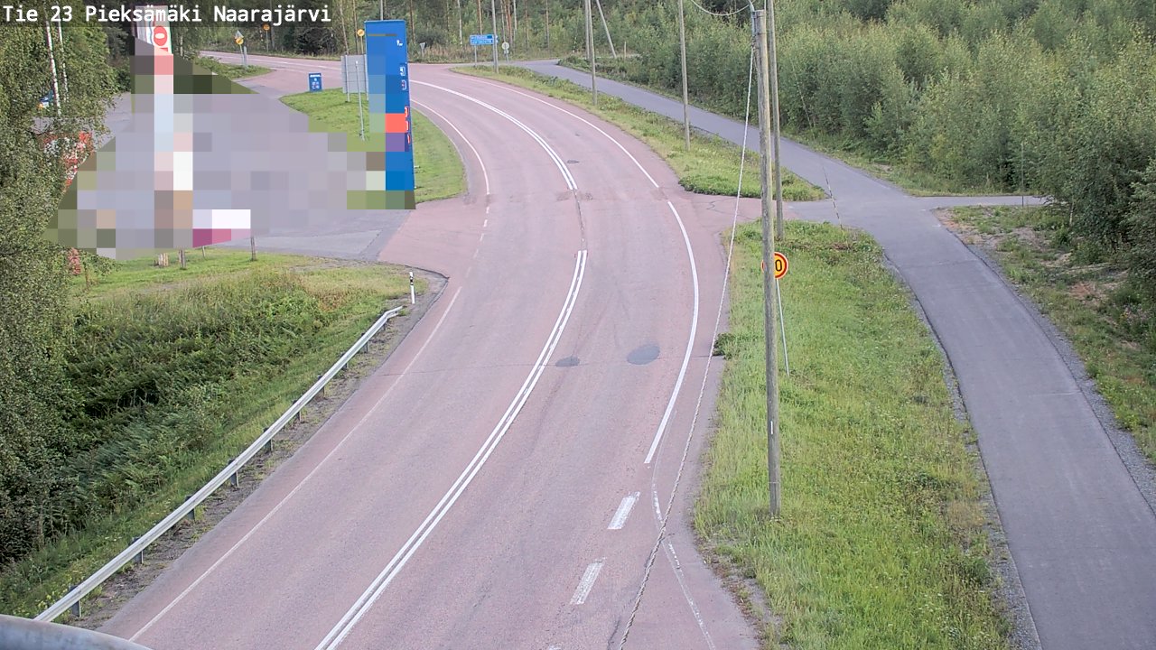 Weather Camera Image Väg 23 Pieksämäki, Naarajärvi, Pieksämäki, Etelä-Savo