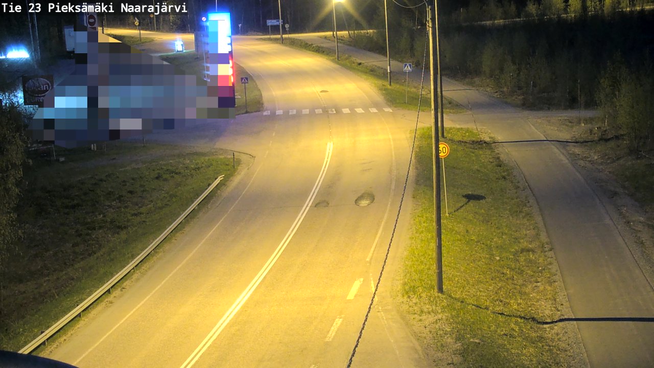Weather Camera Image Väg 23 Pieksämäki, Naarajärvi, Pieksämäki, Etelä-Savo