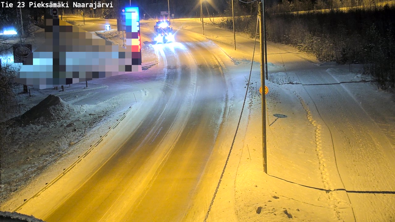 Weather Camera Image Väg 23 Pieksämäki, Naarajärvi, Pieksämäki, Etelä-Savo