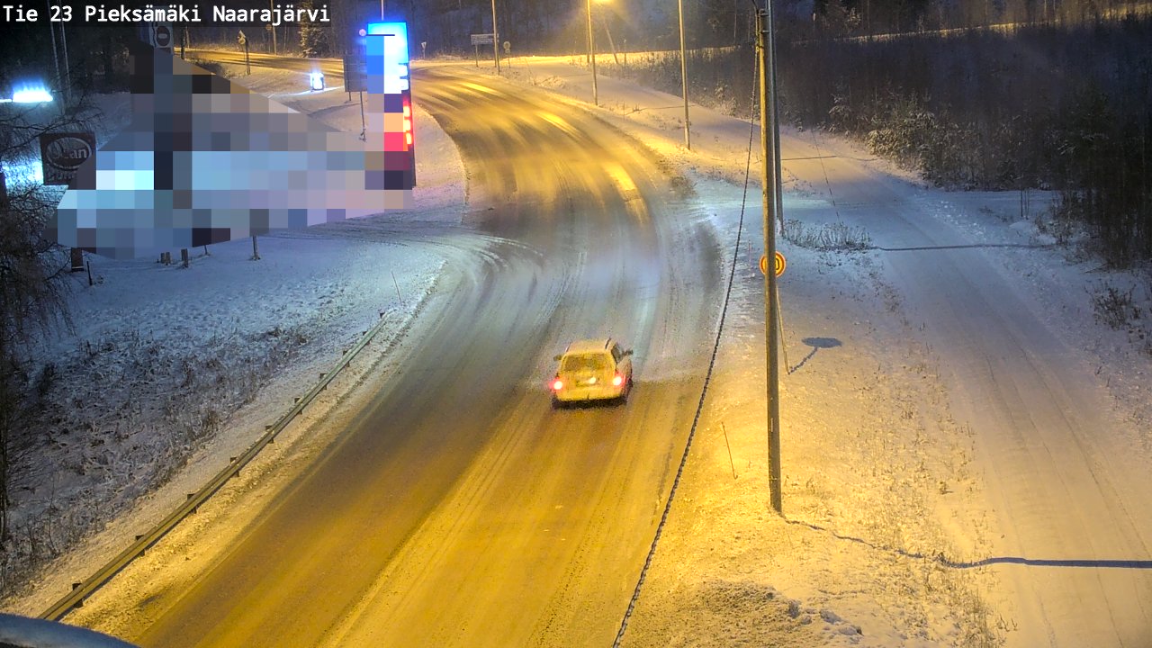 Weather Camera Image Väg 23 Pieksämäki, Naarajärvi, Pieksämäki, Etelä-Savo