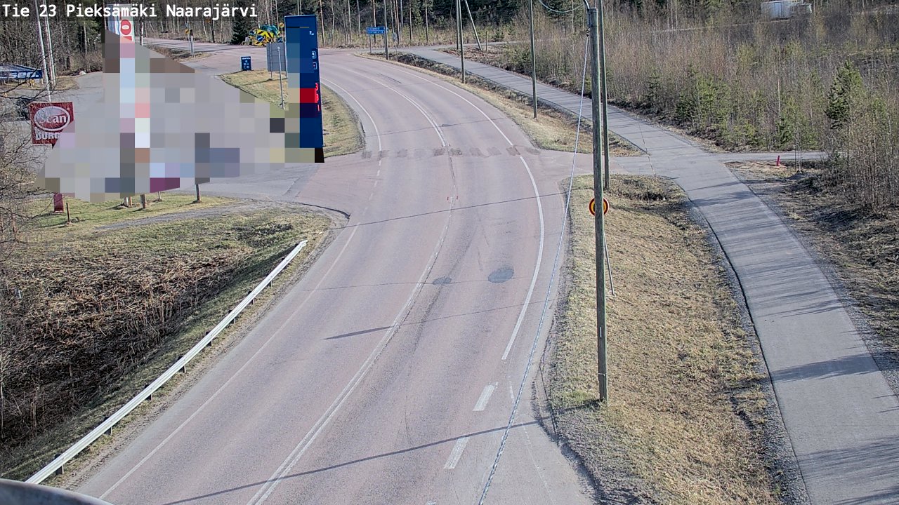 Weather Camera Image Väg 23 Pieksämäki, Naarajärvi, Pieksämäki, Etelä-Savo