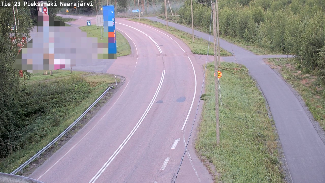 Weather Camera Image Väg 23 Pieksämäki, Naarajärvi, Pieksämäki, Etelä-Savo