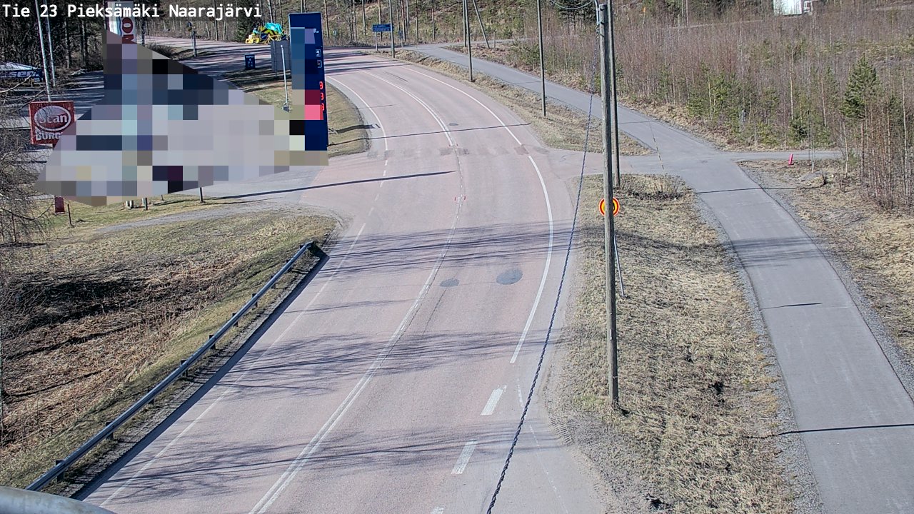 Weather Camera Image Väg 23 Pieksämäki, Naarajärvi, Pieksämäki, Etelä-Savo