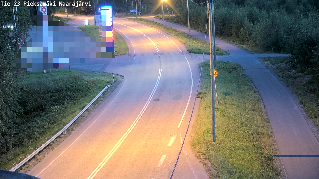 Weather Camera Image Väg 23 Pieksämäki, Naarajärvi, Pieksämäki, Etelä-Savo