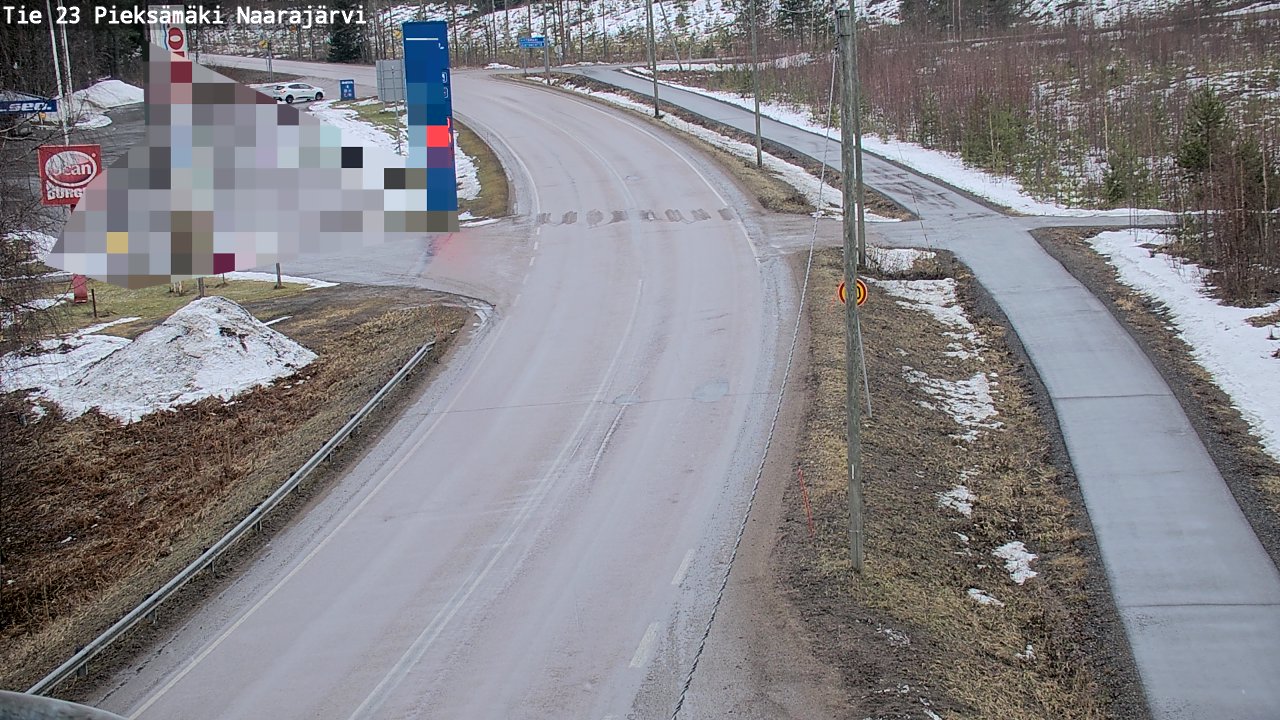 Weather Camera Image Väg 23 Pieksämäki, Naarajärvi, Pieksämäki, Etelä-Savo